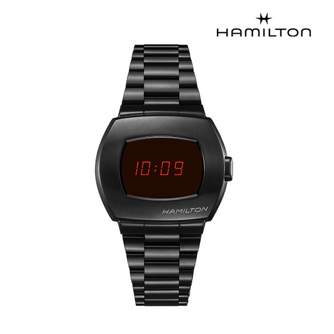 [공식]해밀턴 H52404130 아메리칸 클래식 PSR 디지털 쿼츠 블랙 PVD 남성 시계
