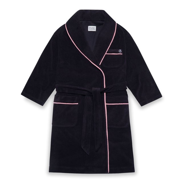 Unisex Terry Robe Natural Black