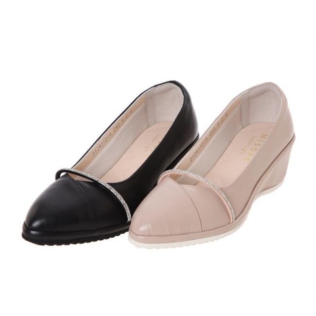 [미소페] 여성 초경량 웨지힐 펌프스 (5CM) 012411014 C-2B