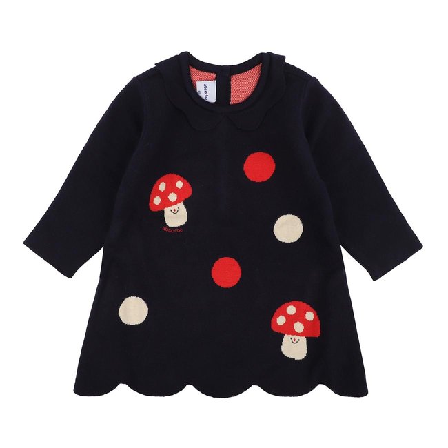 (압소바백일,돌,조카옷,아기외출복)샴피뇽니트원피스(A27-45101) 기본 이미지