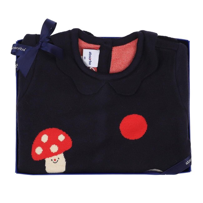 (압소바백일,돌,조카옷,아기외출복)샴피뇽니트원피스(A27-45101) 추가 이미지