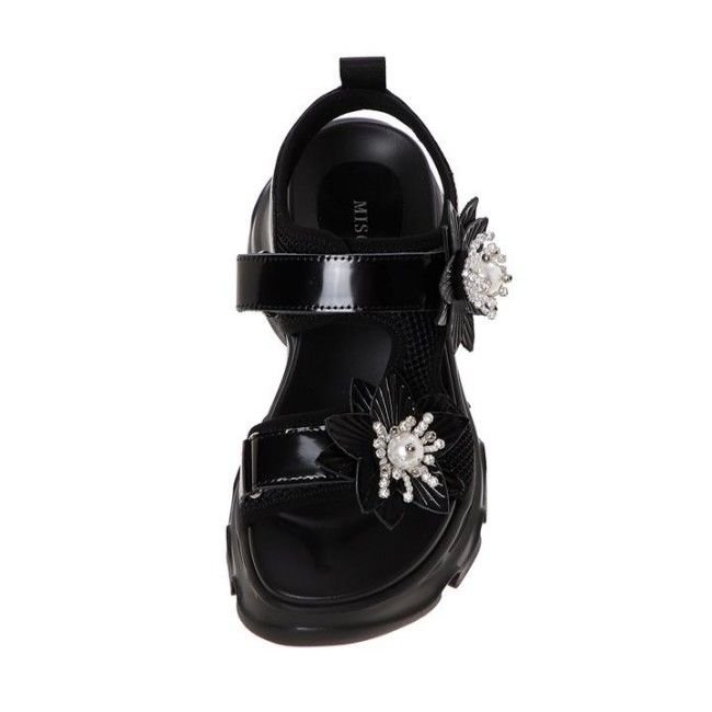 [미소페] 여성 벨크로 스트랩 샌들 (6CM) 012424024 C-2B