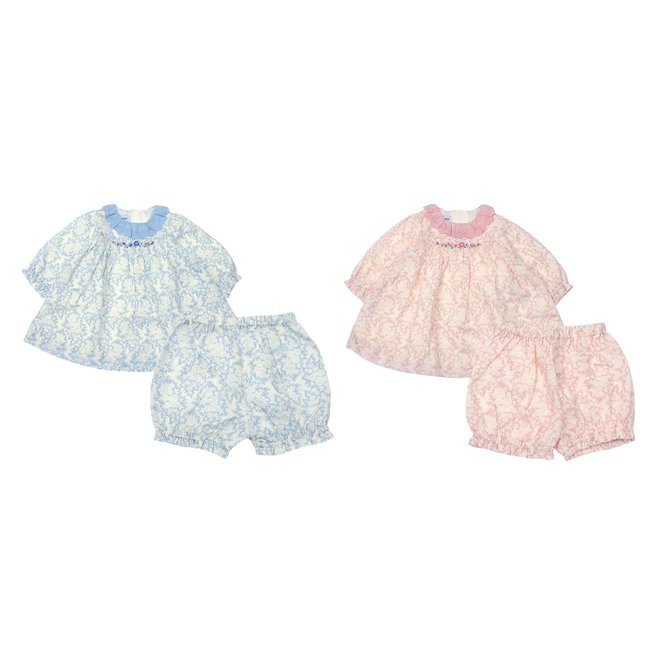 (쌍둥이출산,백일,돌,귀여운원피스세트)또이원피스핑크+블루세트(A25-25105SET) 추가 이미지