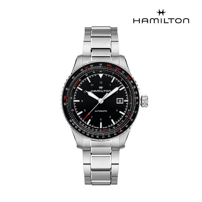 [공식]해밀턴 H76615130 카키 에비에이션 컨버터 오토 42mm 메탈 남성 시계