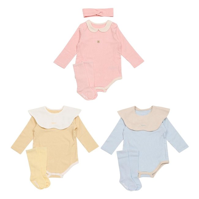 데이지바디슈트(A25-10616)조카선물,백일,출산 선물포장 추가 이미지