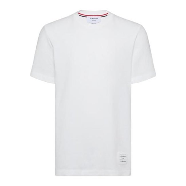 해외배송  26SS 톰브라운 반팔 티셔츠 MJS123A 00050 100 WHITE
