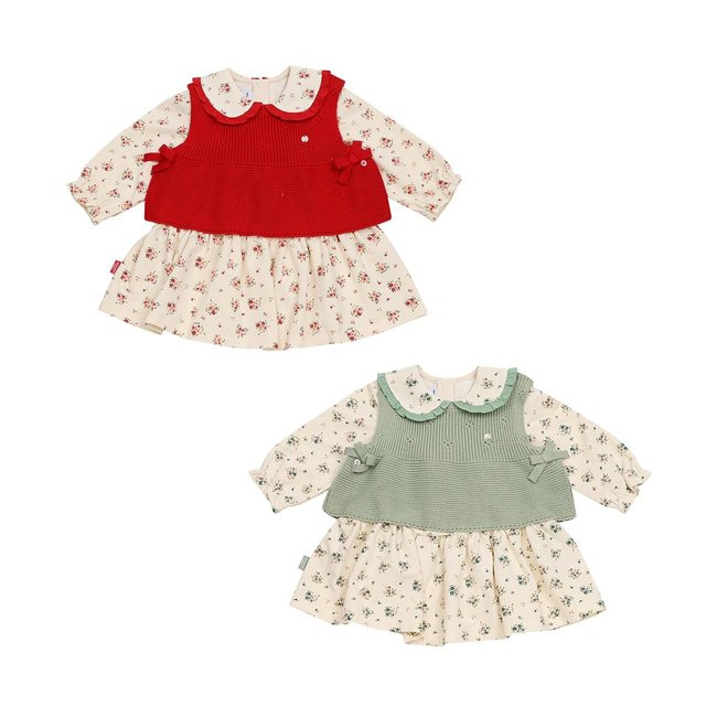 허브니트베스트원피스세트(A25-25107) 추가 이미지