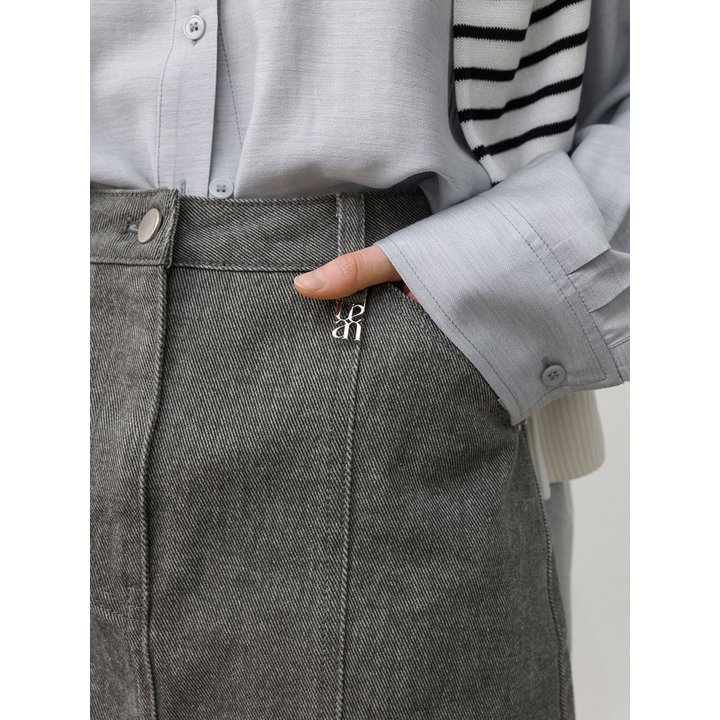 [25 SPRING]에센셜 피그먼트 미니 스커트(SK-5004) 추가 이미지