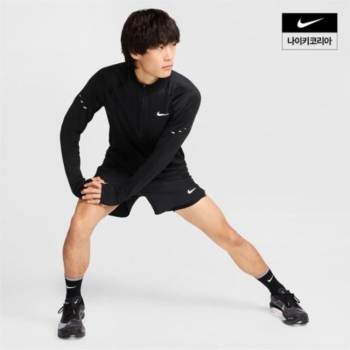 남성 나이키 스트라이드 드라이 핏 쿼터집 러닝 탑 HV2181-010 추가 이미지