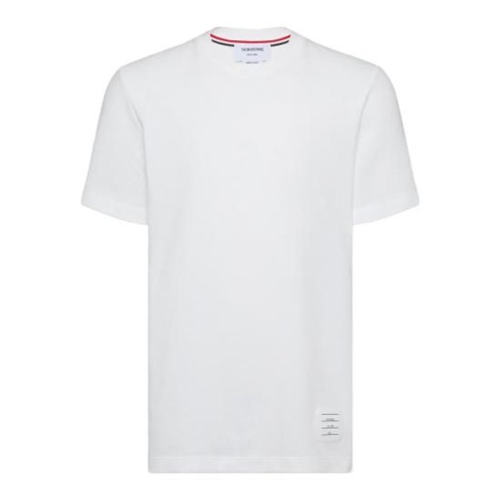 해외배송  26SS 톰브라운 반팔 티셔츠 MJS123A 00050 100 WHITE 기본 이미지