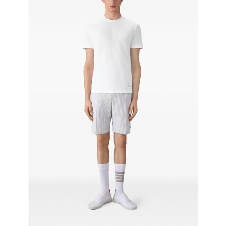 해외배송  26SS 톰브라운 반팔 티셔츠 MJS123A 00050 100 WHITE 추가 이미지